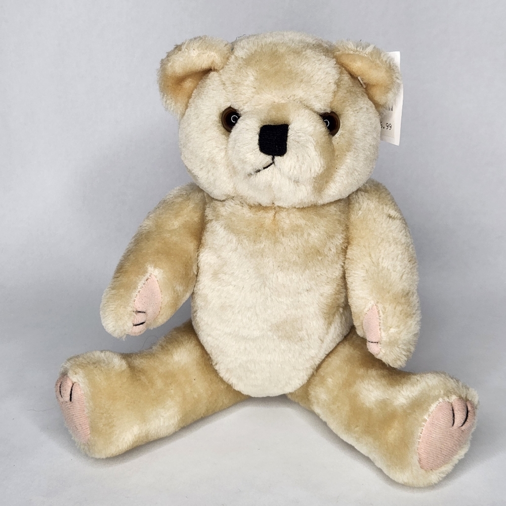 Vintage Jointed Zellers Teddy Bear with Tags